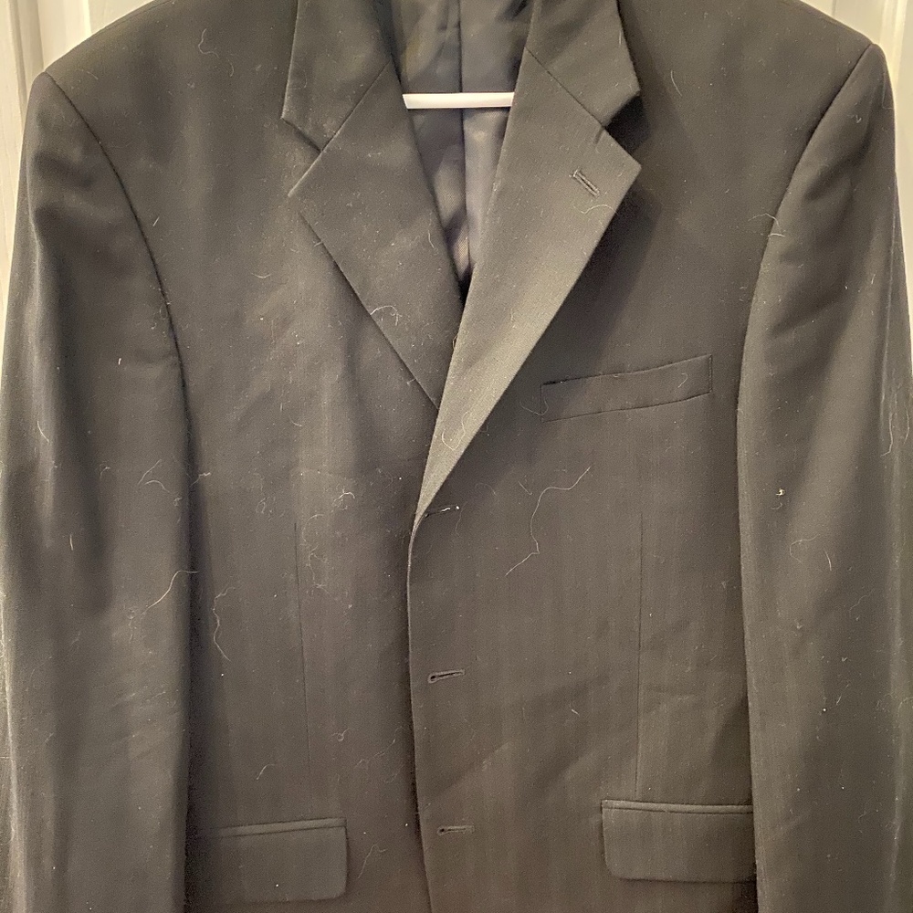 Men's single breasted wool suit